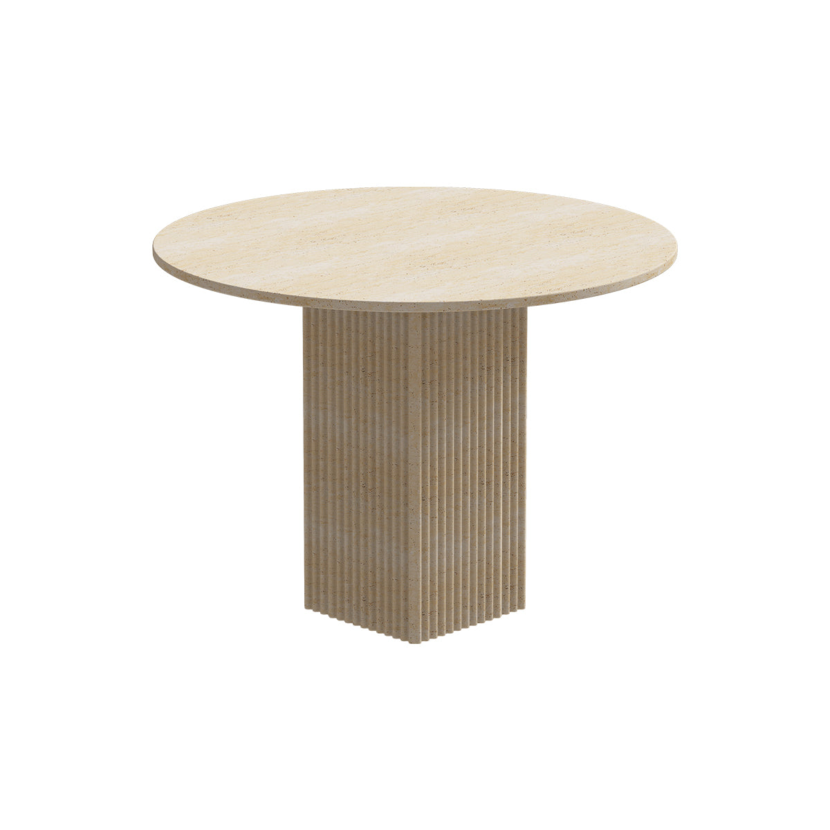 NORR11 masa dining SoHo Ø120 cm | travertin | Ø120xh74 cm
