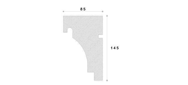 SOLBANC DECORATIV FEREASTRA NS105 145X85X2000 - PARIS14A.RO