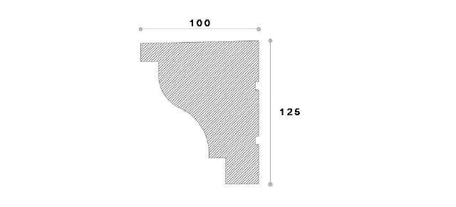 SOLBANC DECORATIV FEREASTRA NS108 125x100x1250 - PARIS14A.RO