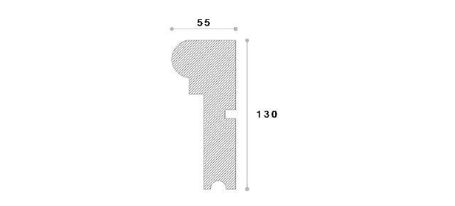 SOLBANC DECORATIV FEREASTRA NS109 130X55X1250 - PARIS14A.RO