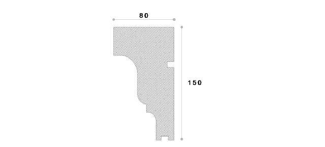 SOLBANC DECORATIV FEREASTRA NS118 150x80x1250 - PARIS14A.RO