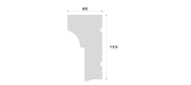 SOLBANC DECORATIV FEREASTRA NS161 155X80X2000 - PARIS14A.RO