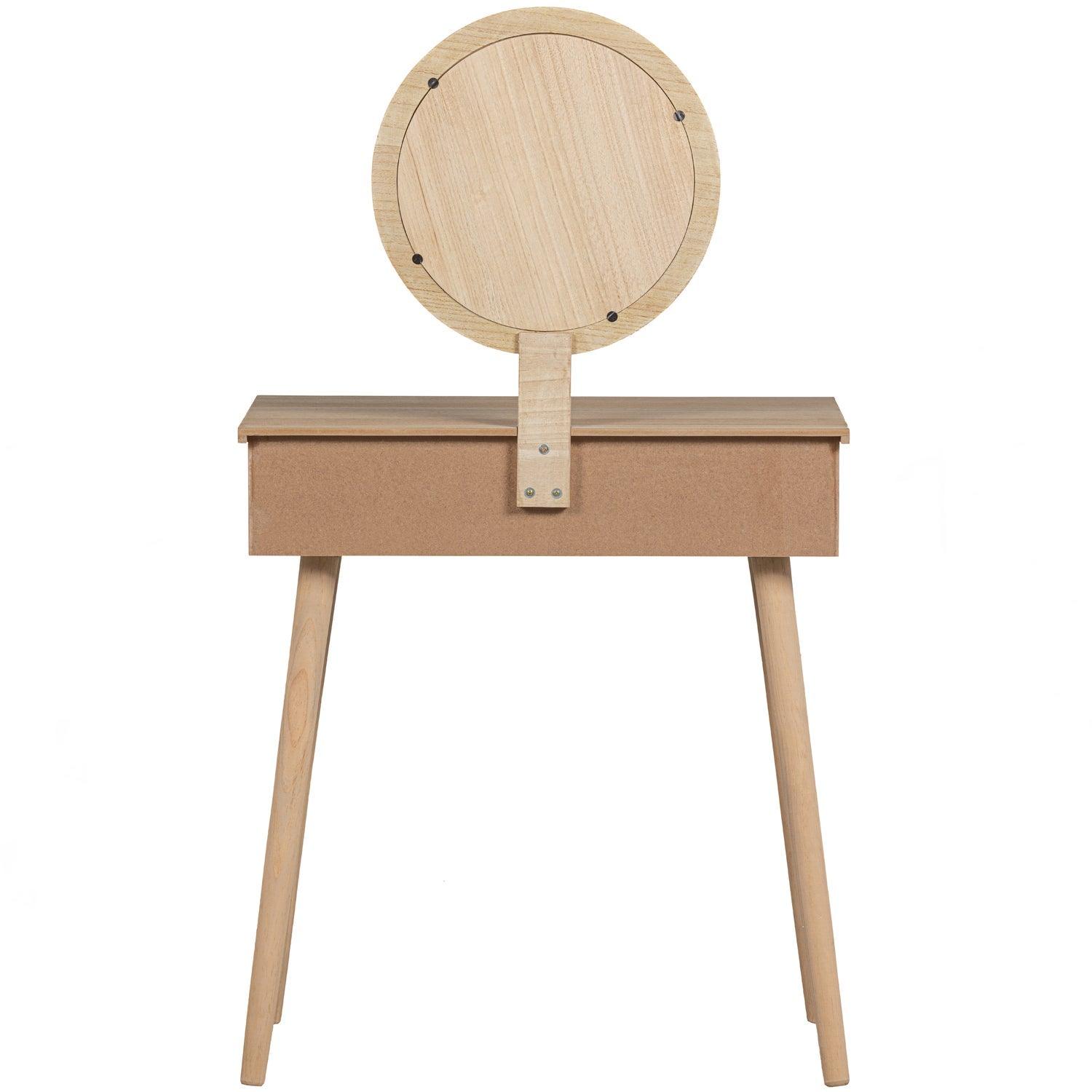 SOOF HALL/DRESSING TABLE WOOD NATURAL - PARIS14A.RO