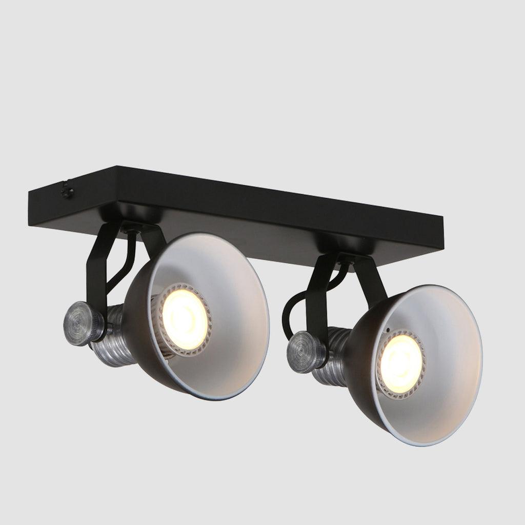 Spot dublu de perete sau tavan din seria Brooklyn LED LED, GU10, 7W, negru, Steinhauer - PARIS14A.RO