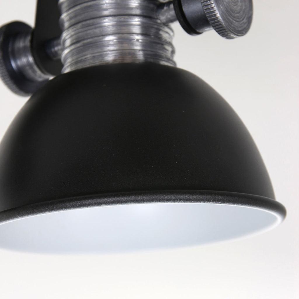 Spot dublu de perete sau tavan din seria Brooklyn LED LED, GU10, 7W, negru, Steinhauer - PARIS14A.RO