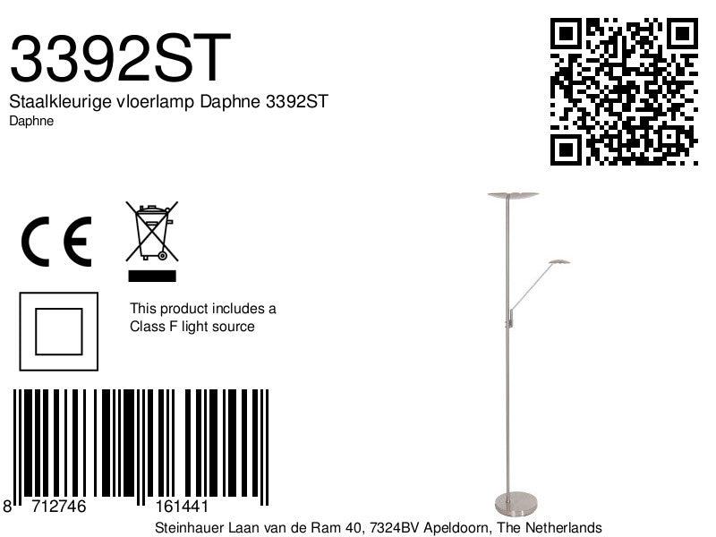 Lampă de podea de culoare oțelie Daphne 3392ST - PARIS14A.RO