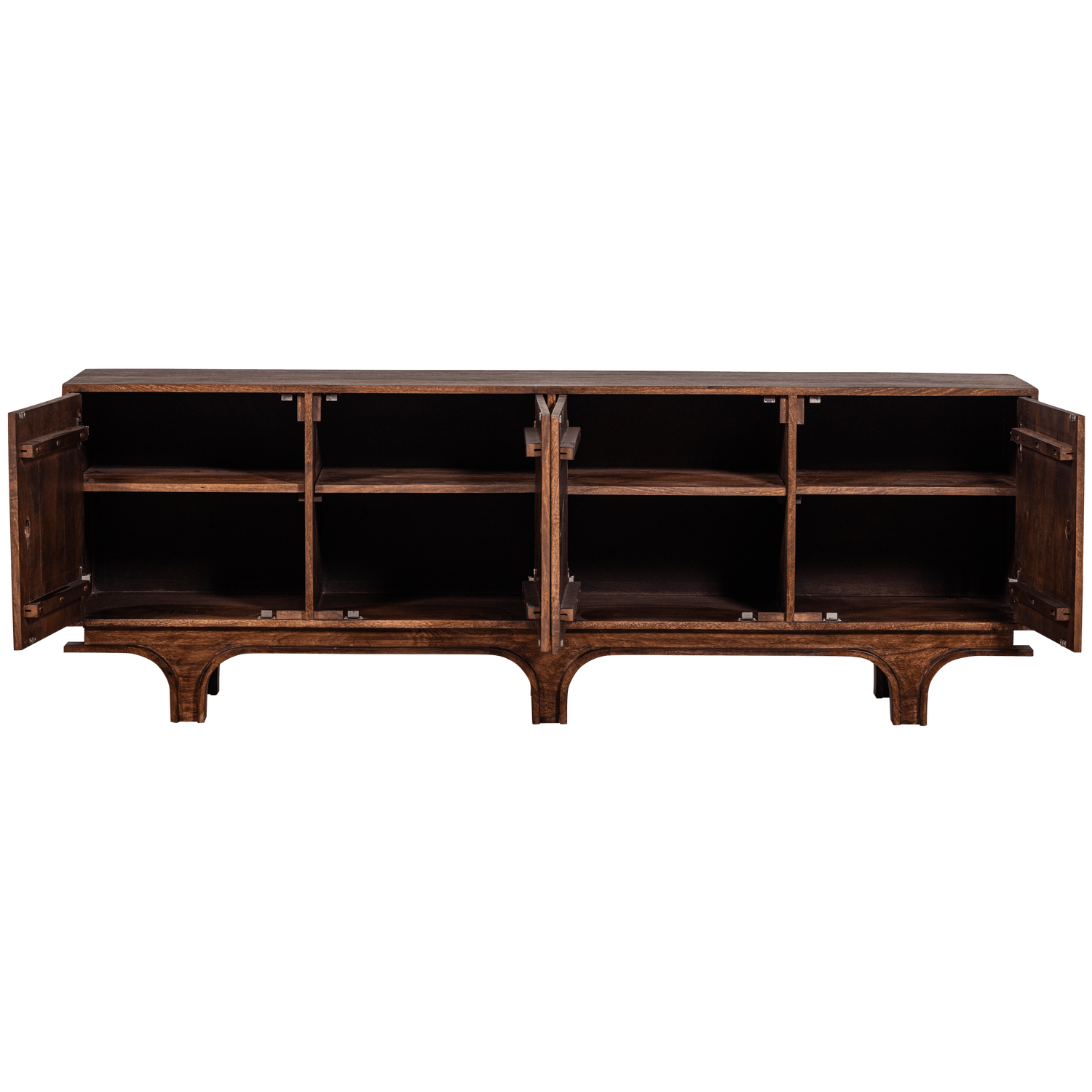 STAES SIDEBOARD 4-DOORS MANGO WOOD WALNUT - PARIS14A.RO