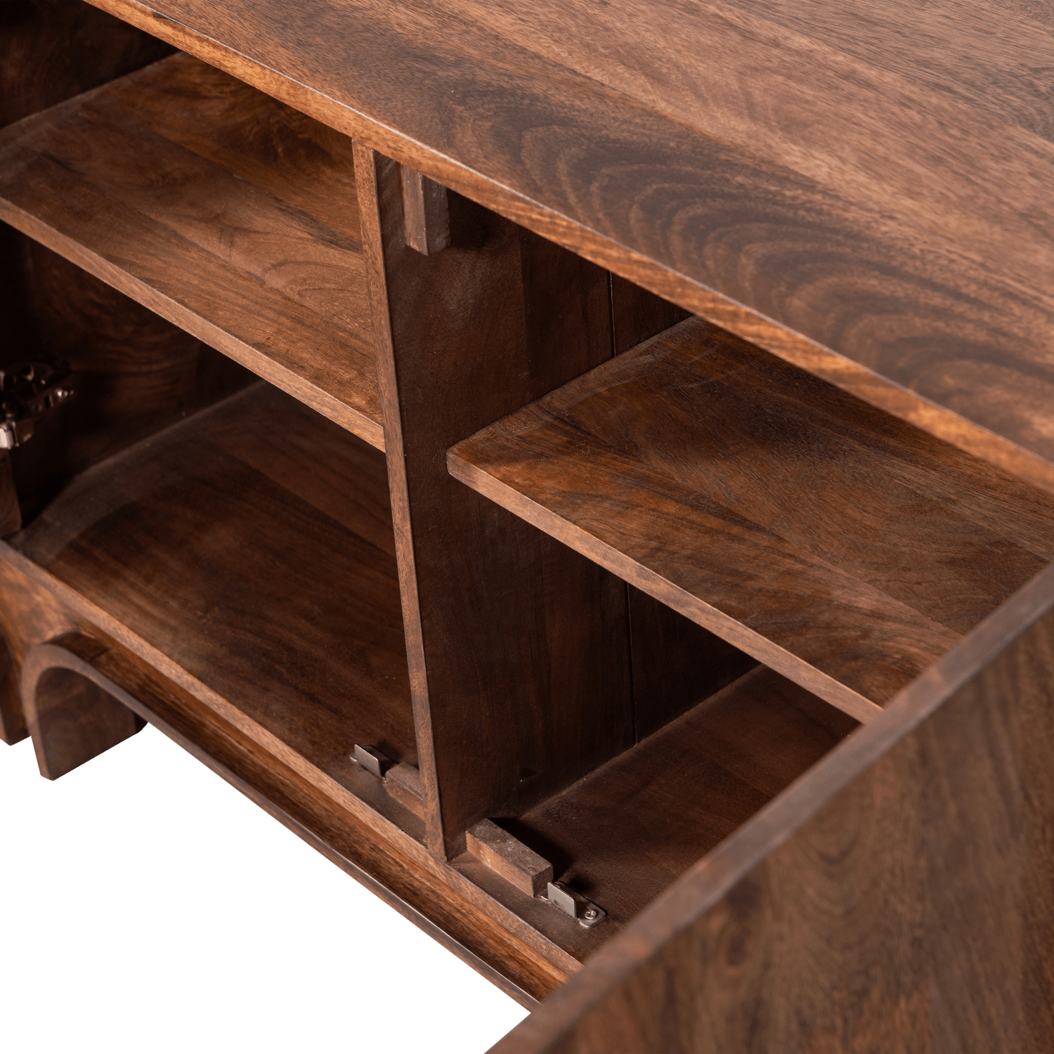 STAES SIDEBOARD 4-DOORS MANGO WOOD WALNUT - PARIS14A.RO