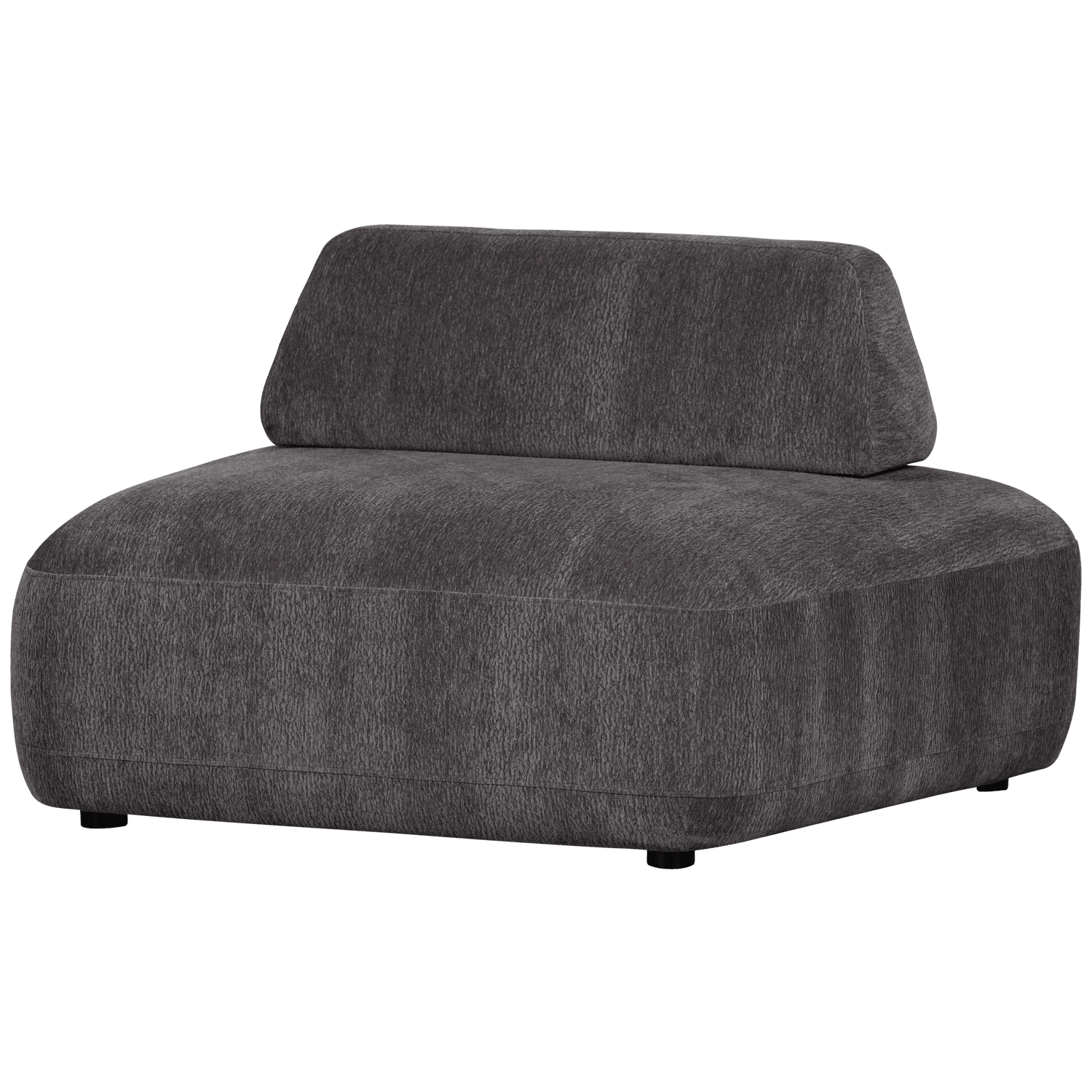 STERCK ARMCHAIR WITH MOVABLE BACKREST CHARCOAL - PARIS14A.RO