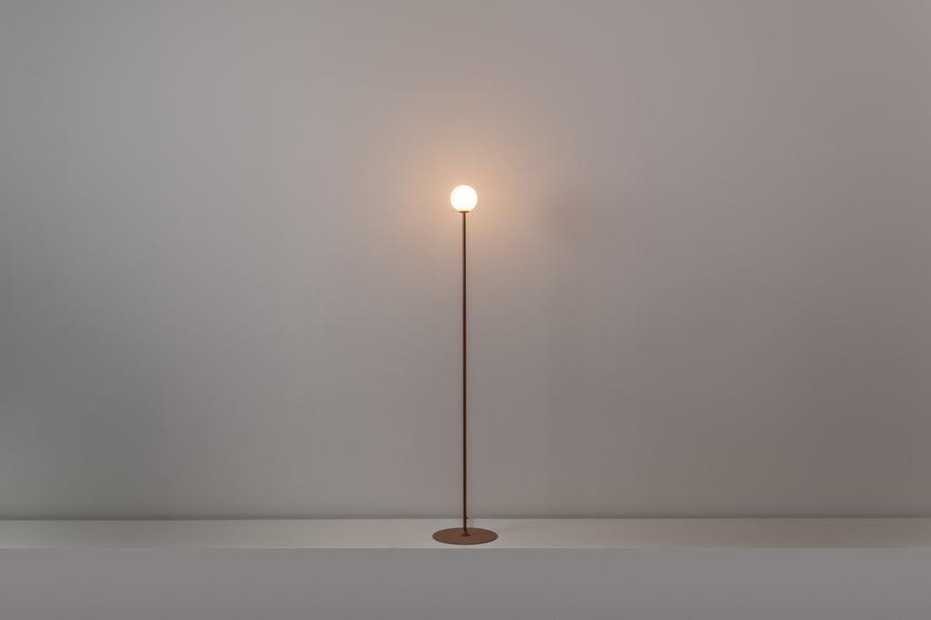 Lampa de podea Symphony G9 H. 160 cm, cupru texturat - PARIS14A.RO