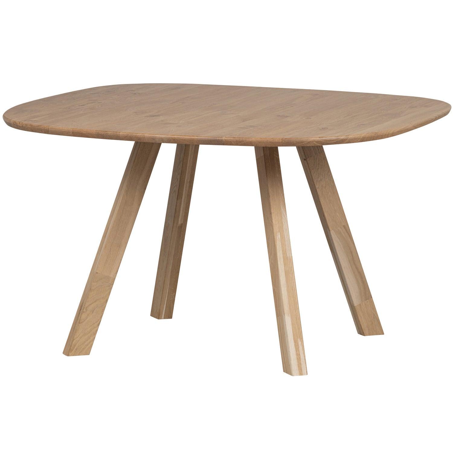 TABLO TABLE OAK NATURAL ORGANIC 130x130 [fsc] SQUARE LEG - PARIS14A.RO