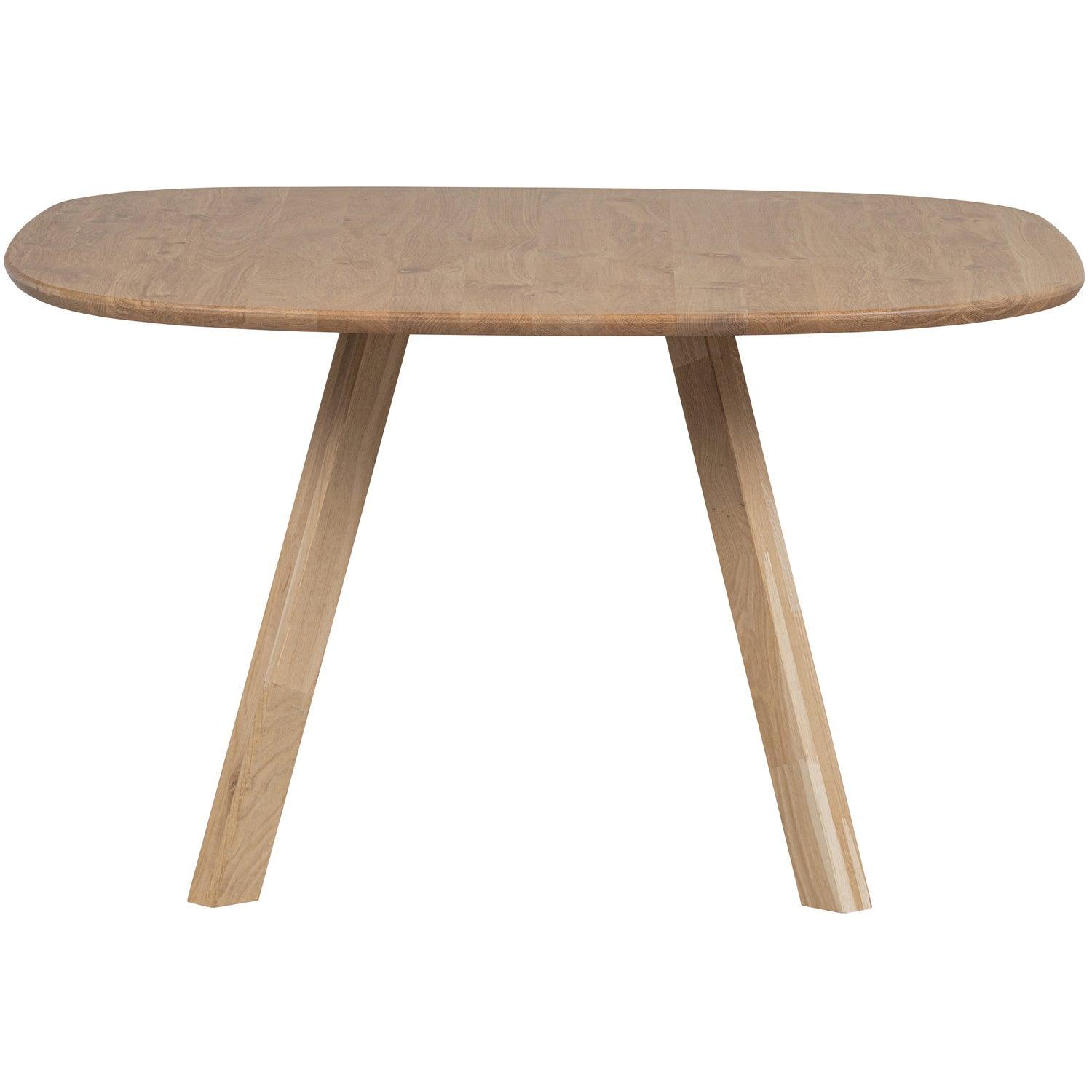 TABLO TABLE OAK NATURAL ORGANIC 130x130 [fsc] SQUARE LEG - PARIS14A.RO