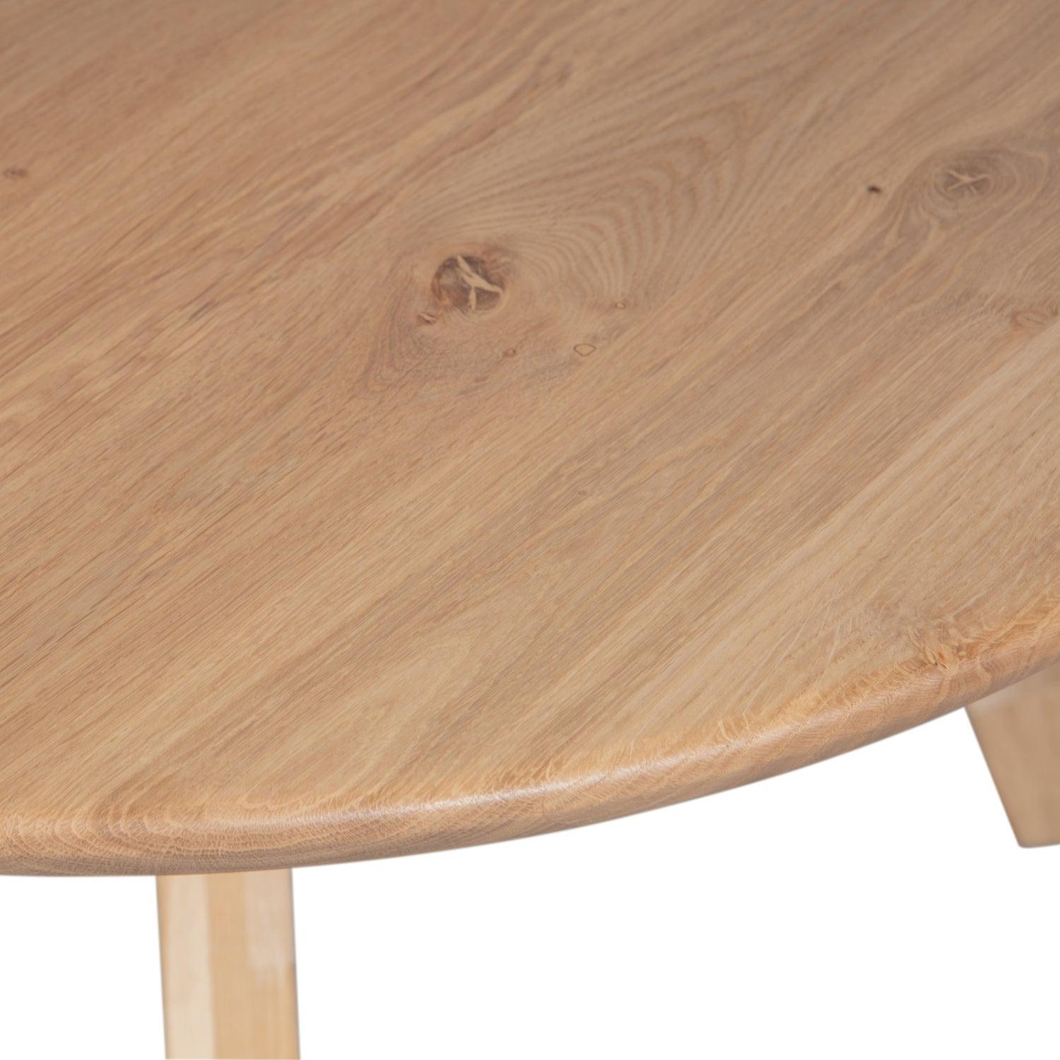 TABLO TABLE OAK NATURAL ORGANIC 130x130 [fsc] SQUARE LEG - PARIS14A.RO