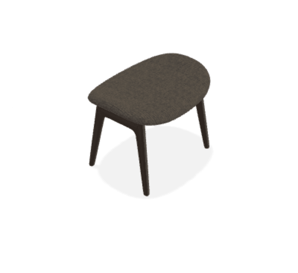 Taburet Elephant cu tapiterie completa din tesatura Ismay - Norr11 - PARIS14A.RO