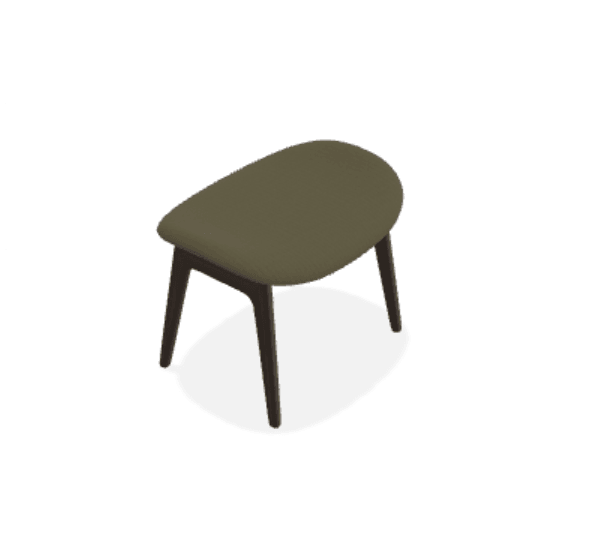 Taburet Elephant cu tapiterie completa din tesatura Moss - Norr11 - PARIS14A.RO