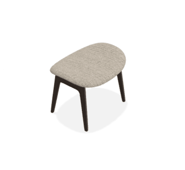 Taburet Elephant cu tapiterie completa din tesatura Savanna - Norr11 - PARIS14A.RO
