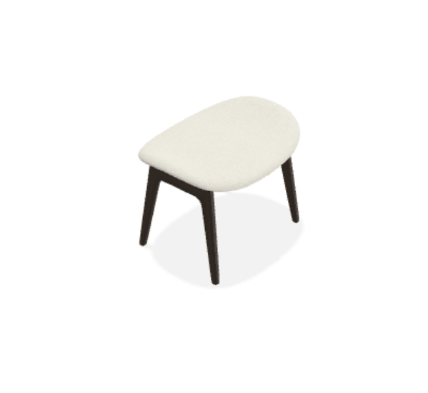 Taburet Elephant cu tapiterie completa din tesatura Step Melange - Norr11 - PARIS14A.RO