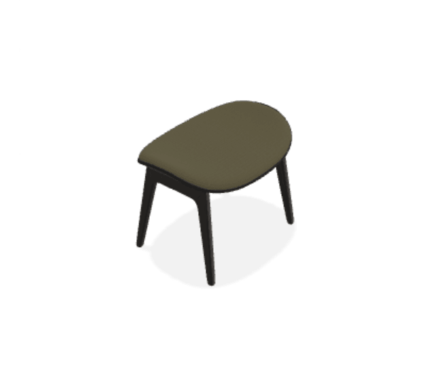 Taburet Elephant cu tapiterie frontala din tesatura Moss - Norr11 - PARIS14A.RO