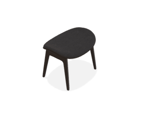 Taburet Elephant cu tapiterie frontala din tesatura Sheepskin - Norr11 - PARIS14A.RO