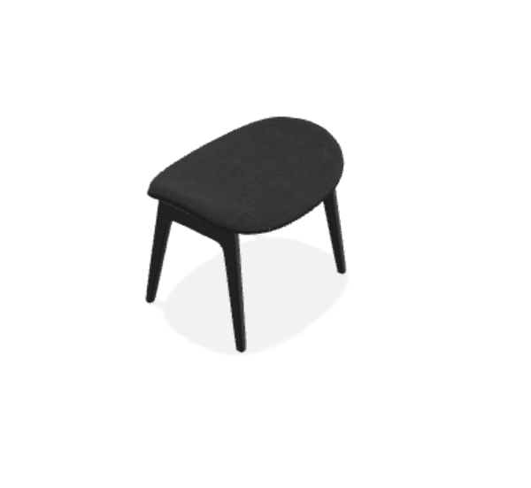 Taburet Elephant cu tapiterie frontala din tesatura Sheepskin - Norr11 - PARIS14A.RO