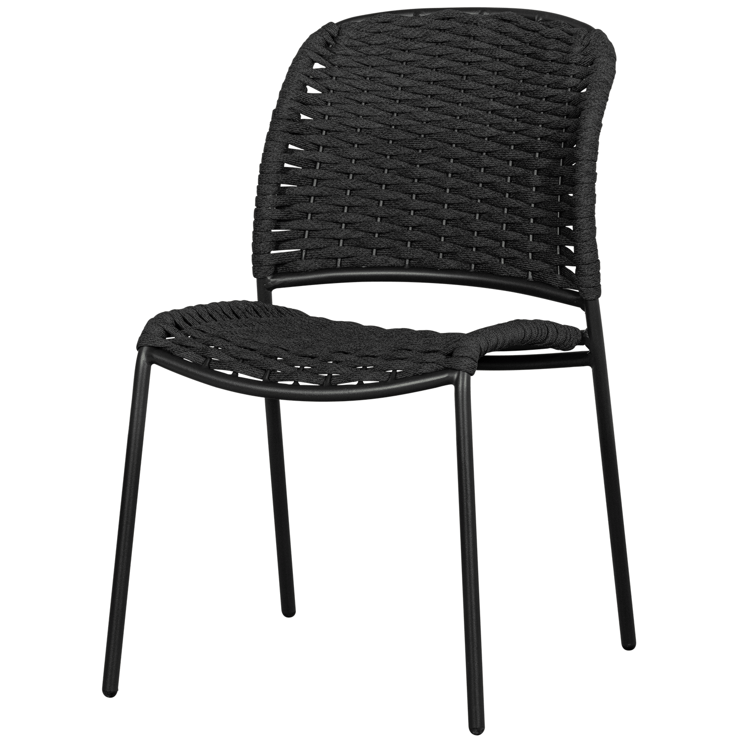 TAKU GARDEN CHAIR WITHOUT ARMREST TEXTILE BLACK - PARIS14A.RO