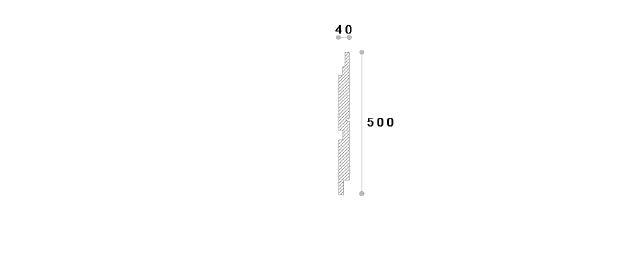 TERMOSISTEM DECORATIV FUGA PANEL 1 500X40X2000 - PARIS14A.RO