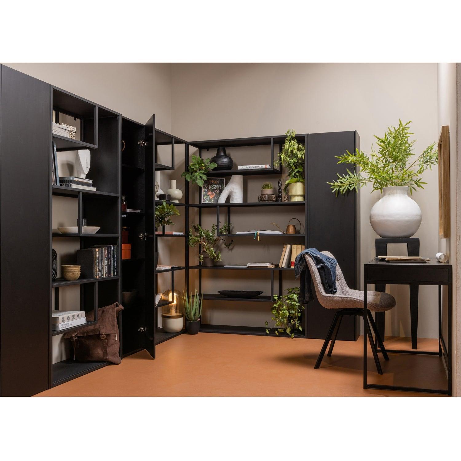 TEUN STORAGE CABINET PINE DEEP BLACK [fsc] - PARIS14A.RO