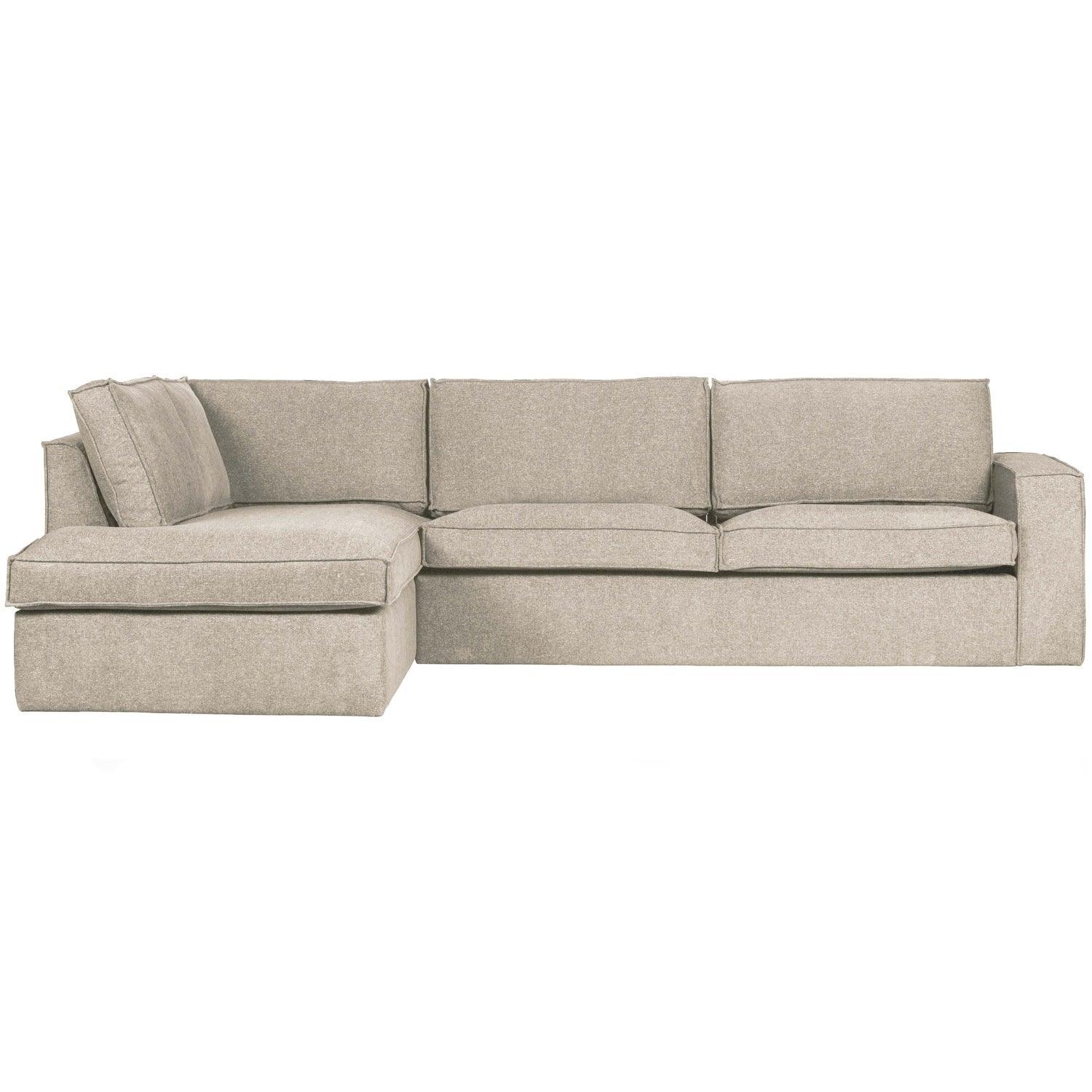 THOMAS CORNER SOFA LEFT WOVEN FABRIC NATUREL - PARIS14A.RO