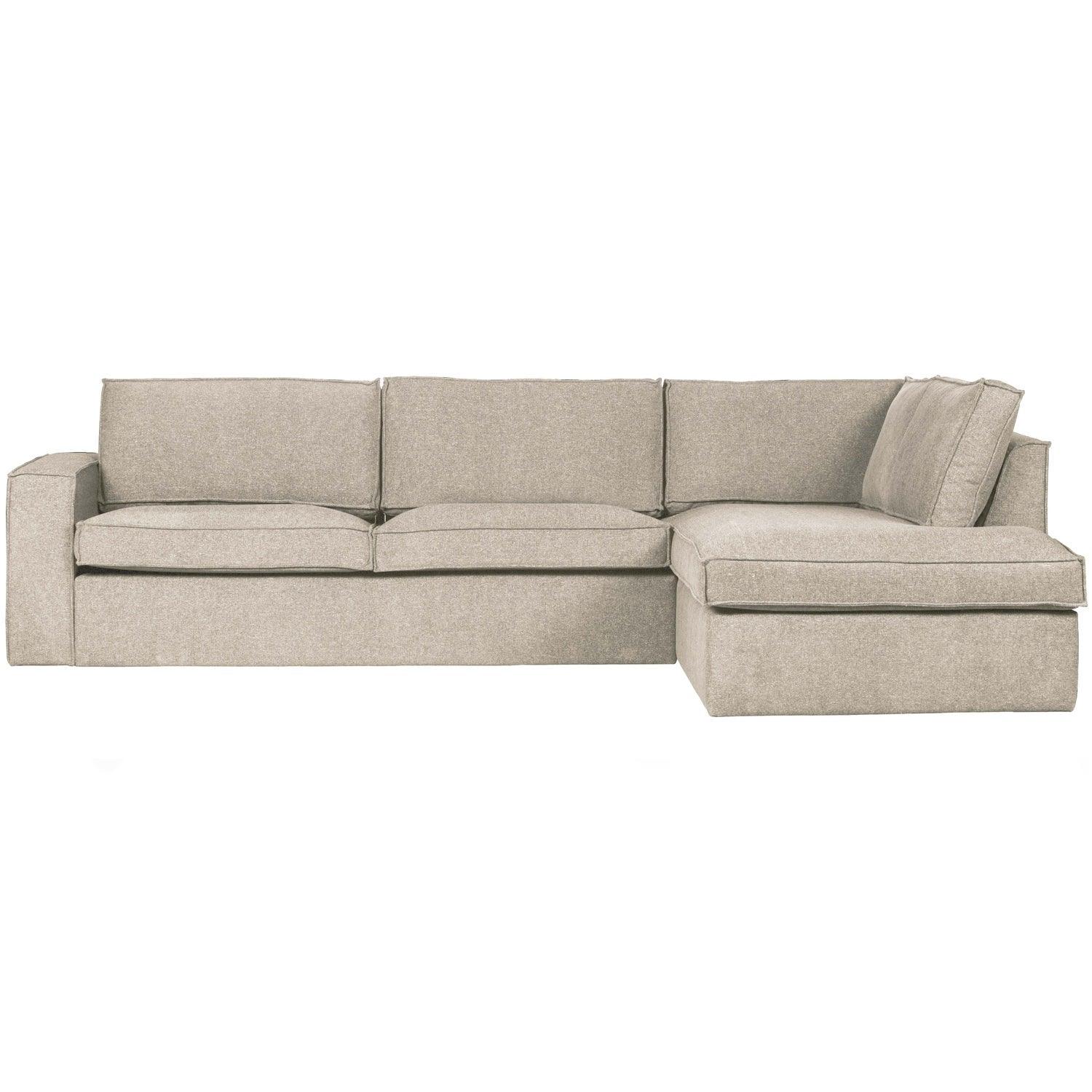 THOMAS CORNER SOFA RIGHT WOVEN FABRIC NATUREL - PARIS14A.RO