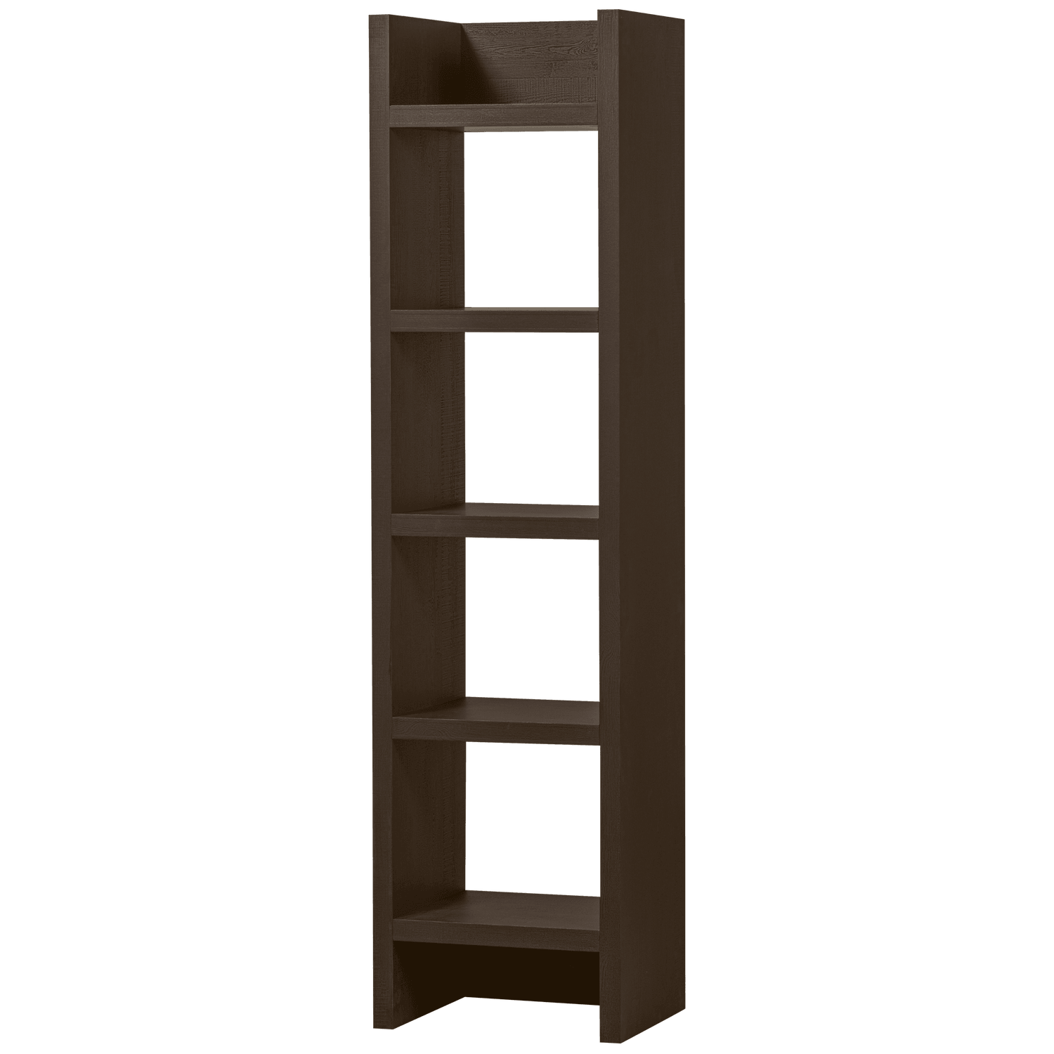 TIMO OPEN CABINET MDF DARK BROWN 195x50x40CM - PARIS14A.RO