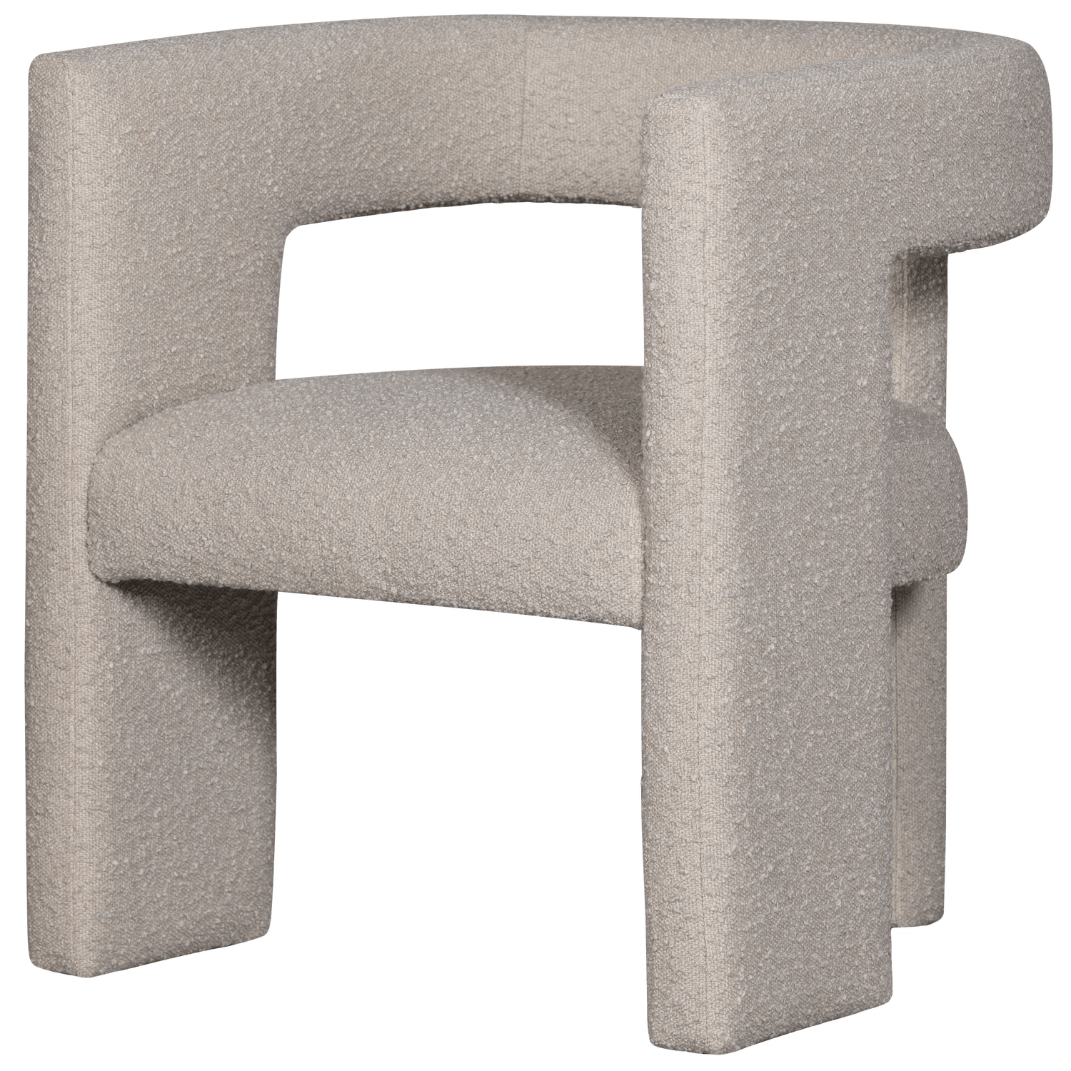 TIWA ARMCHAIR BOUCLE BEIGE - PARIS14A.RO