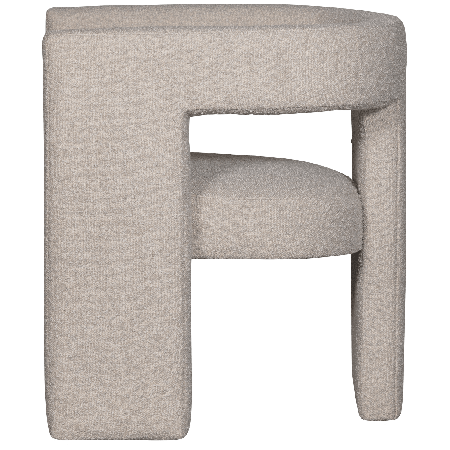 TIWA ARMCHAIR BOUCLE BEIGE - PARIS14A.RO
