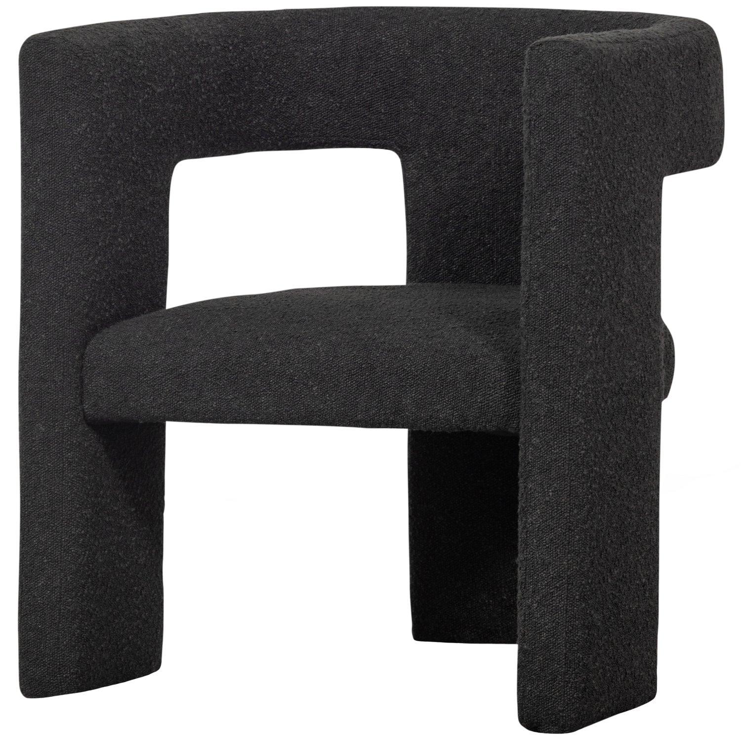 TIWA ARMCHAIR BOUCLÉ DARKGREY - PARIS14A.RO