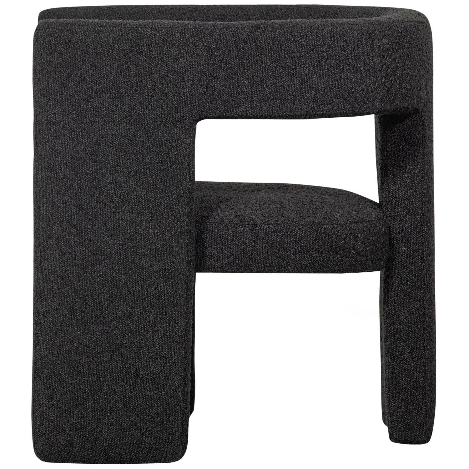 TIWA ARMCHAIR BOUCLÉ DARKGREY - PARIS14A.RO