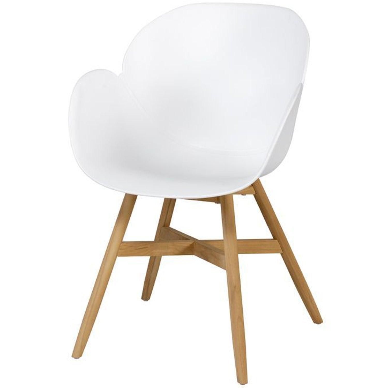 TULIP GARDEN ARMCHAIR TEAK WHITE - PARIS14A.RO