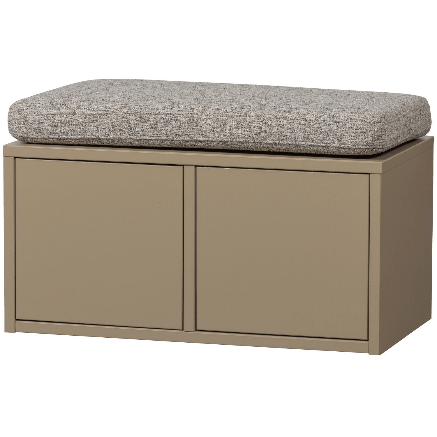 TURNER STORAGE BENCH PINE MUD WITH SEATCUSHION KHAKI [fsc] - PARIS14A.RO