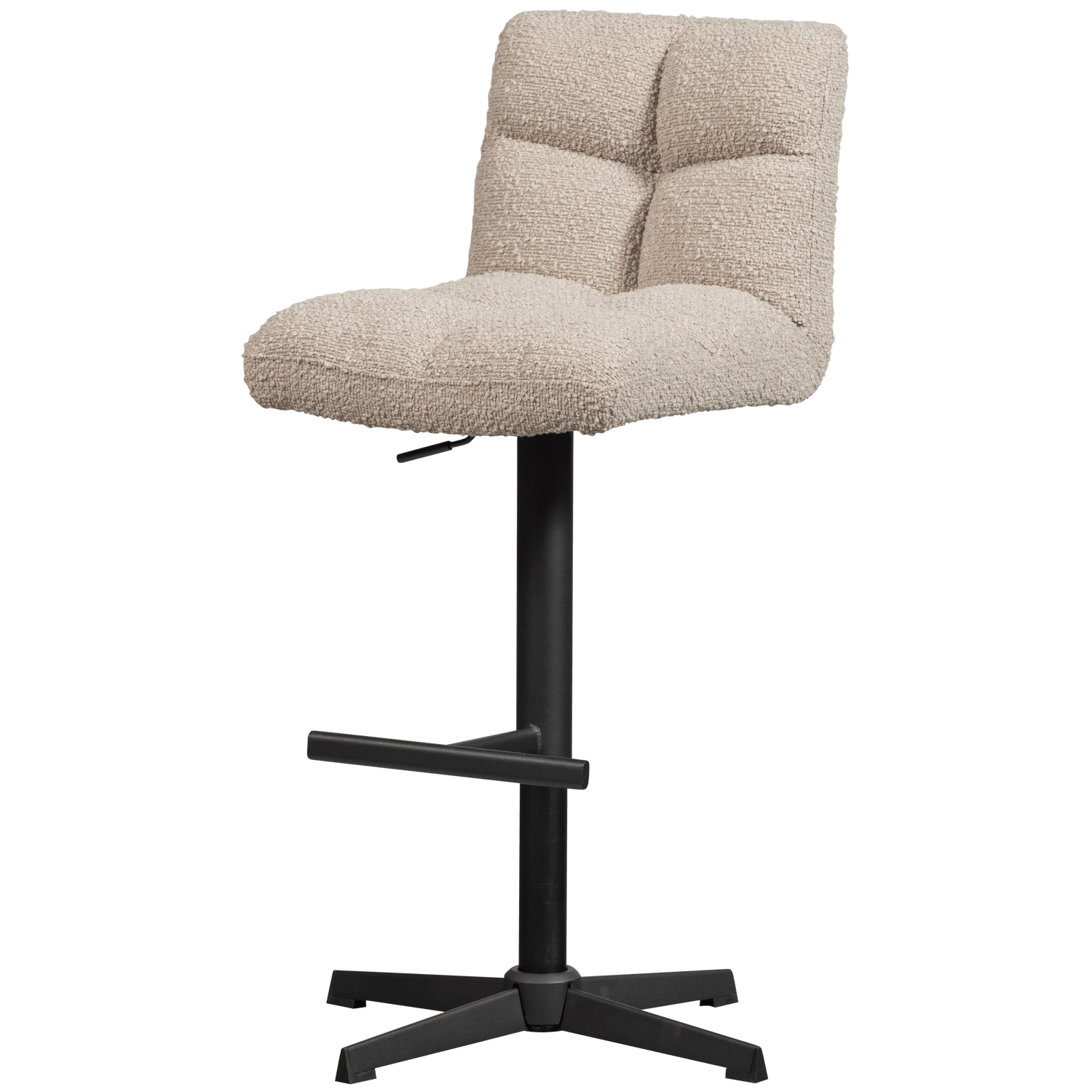 VINNY SWIVEL BAR STOOL BOUCLÉ SAND - PARIS14A.RO