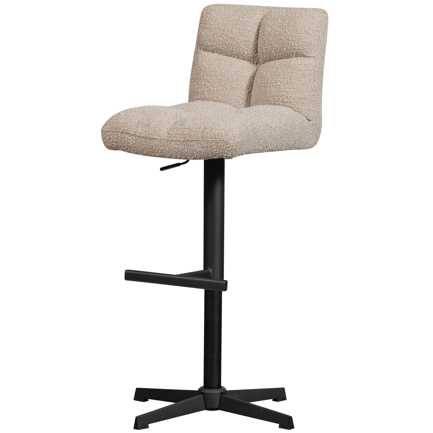 VINNY SWIVEL BAR STOOL BOUCLÉ SAND - PARIS14A.RO