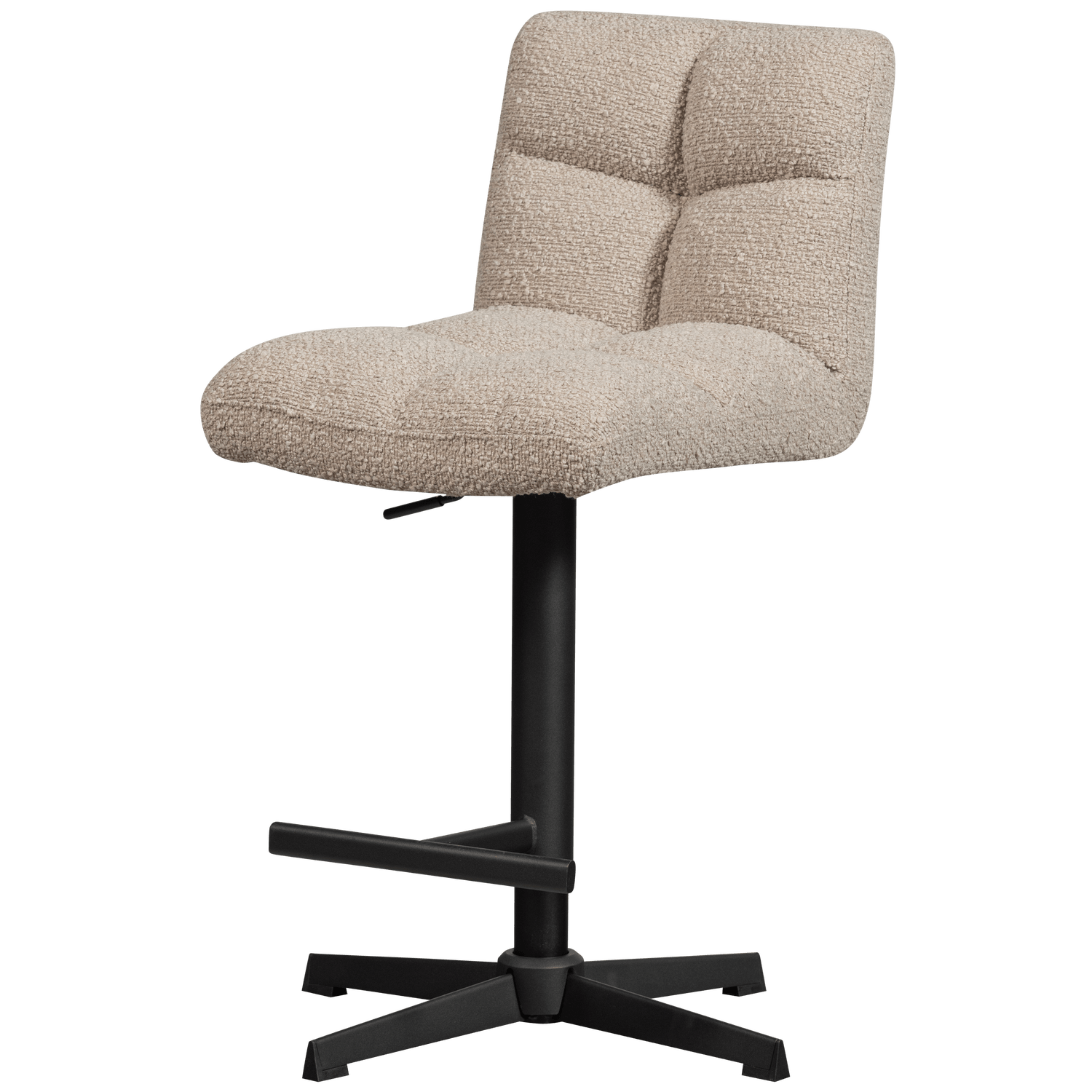 VINNY SWIVEL BAR STOOL BOUCLÉ SAND - PARIS14A.RO