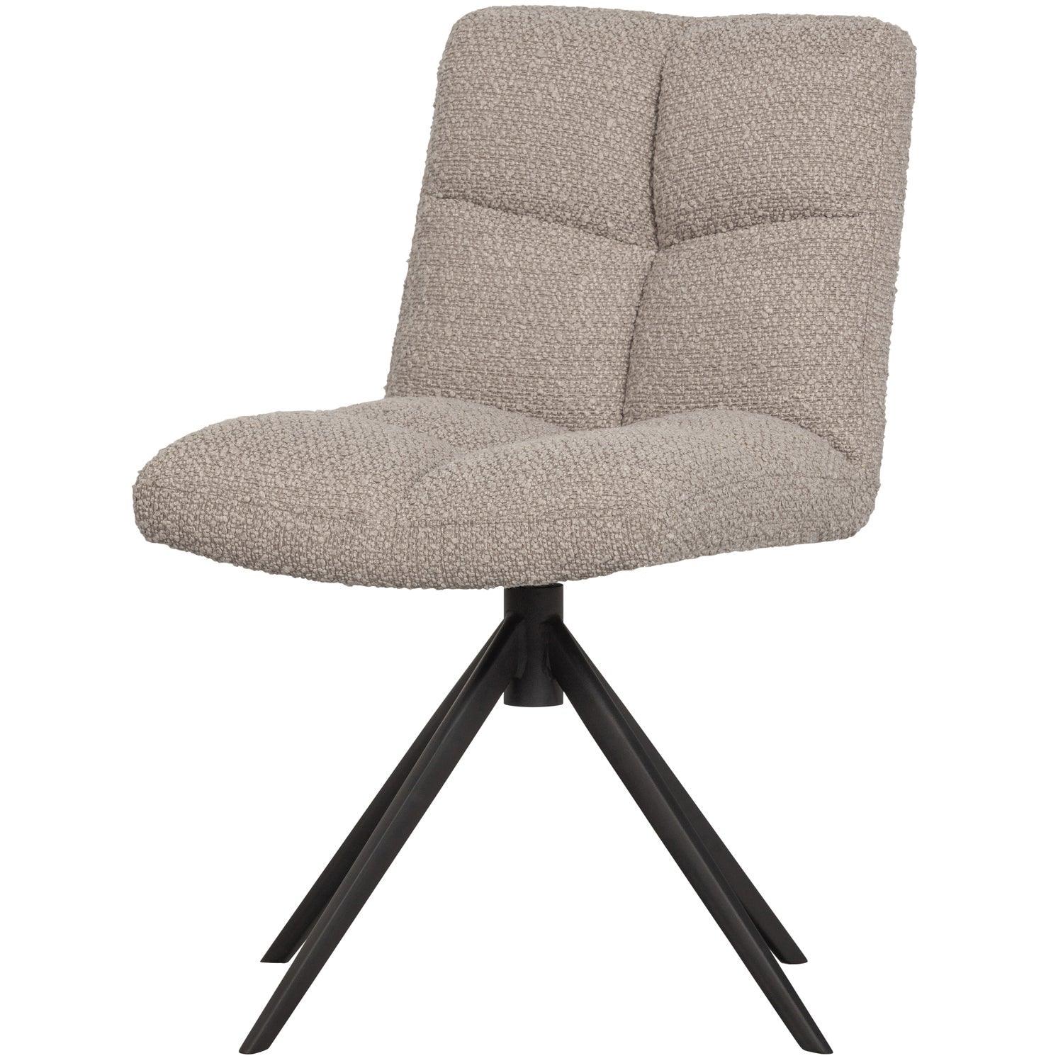 VINNY SWIVEL DINING CHAIR BOUCLÉ SAND - PARIS14A.RO