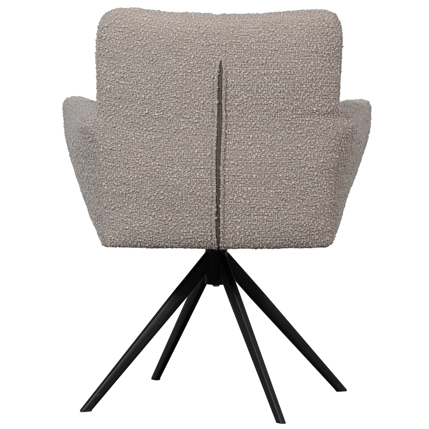 VINNY SWIVEL DINING CHAIR WITH ARMREST BOUCLÉ SAND - PARIS14A.RO