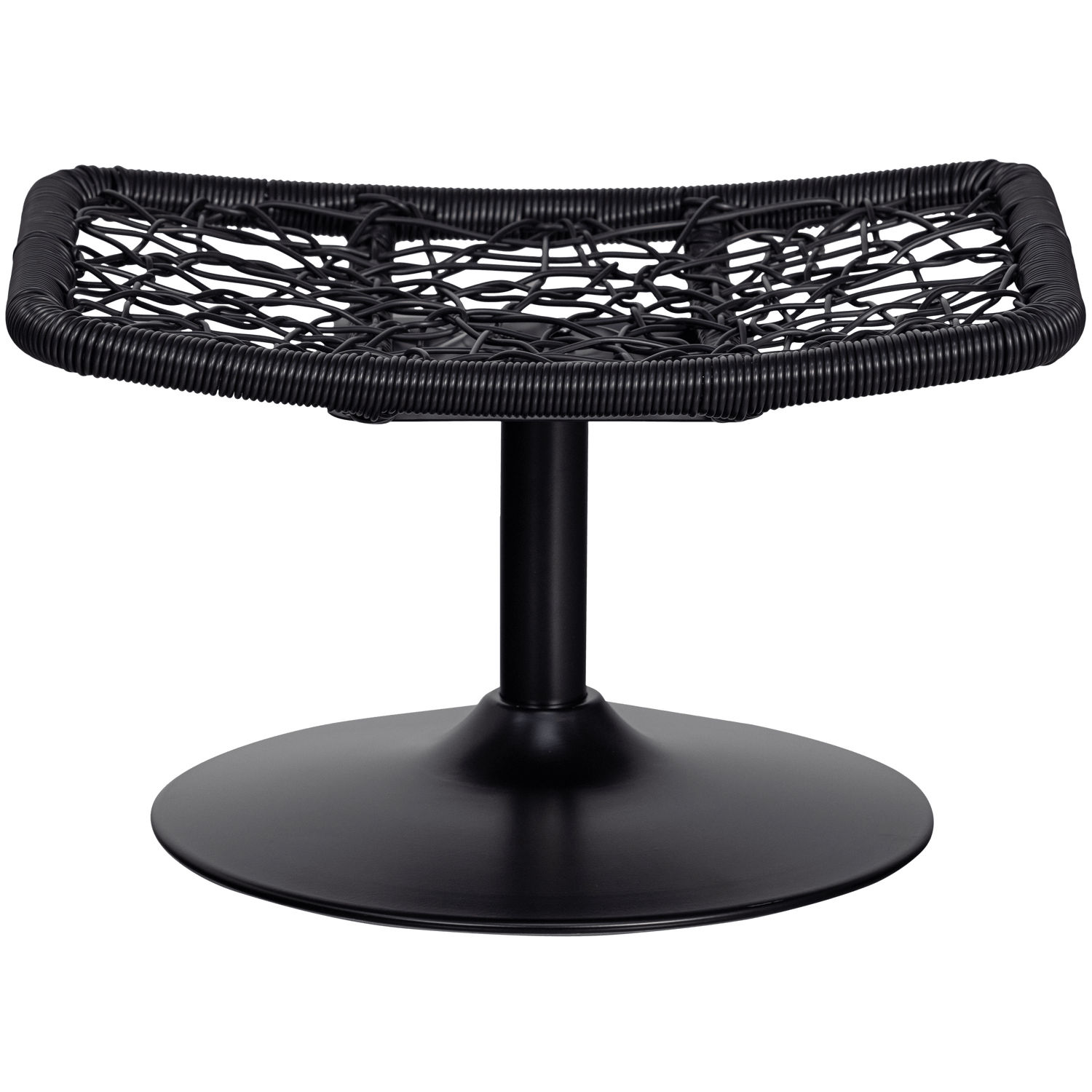 VIVE GARDEN STOOL OUTDOOR RATTAN SAND / BLACK - PARIS14A.RO