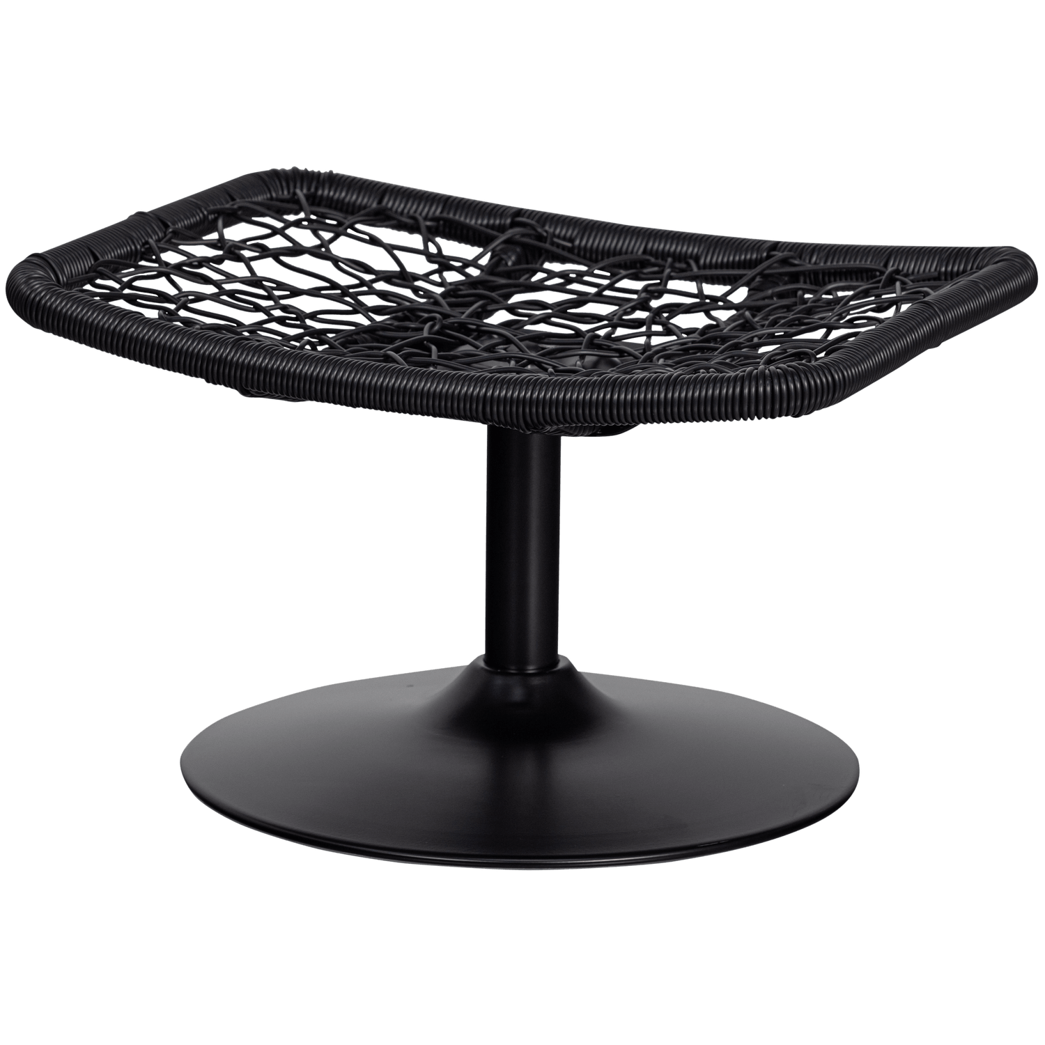 VIVE GARDEN STOOL OUTDOOR RATTAN SAND / BLACK - PARIS14A.RO