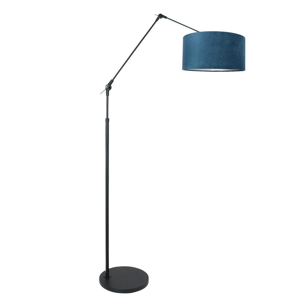 Lampă de podea Prestige Chic 7395ZW+K1068ZS Negru-Velvet Albastru - PARIS14A.RO