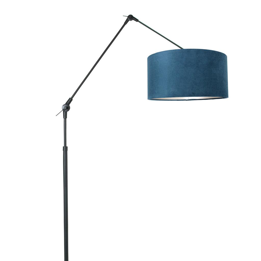 Lampă de podea Prestige Chic 7395ZW+K1068ZS Negru-Velvet Albastru - PARIS14A.RO