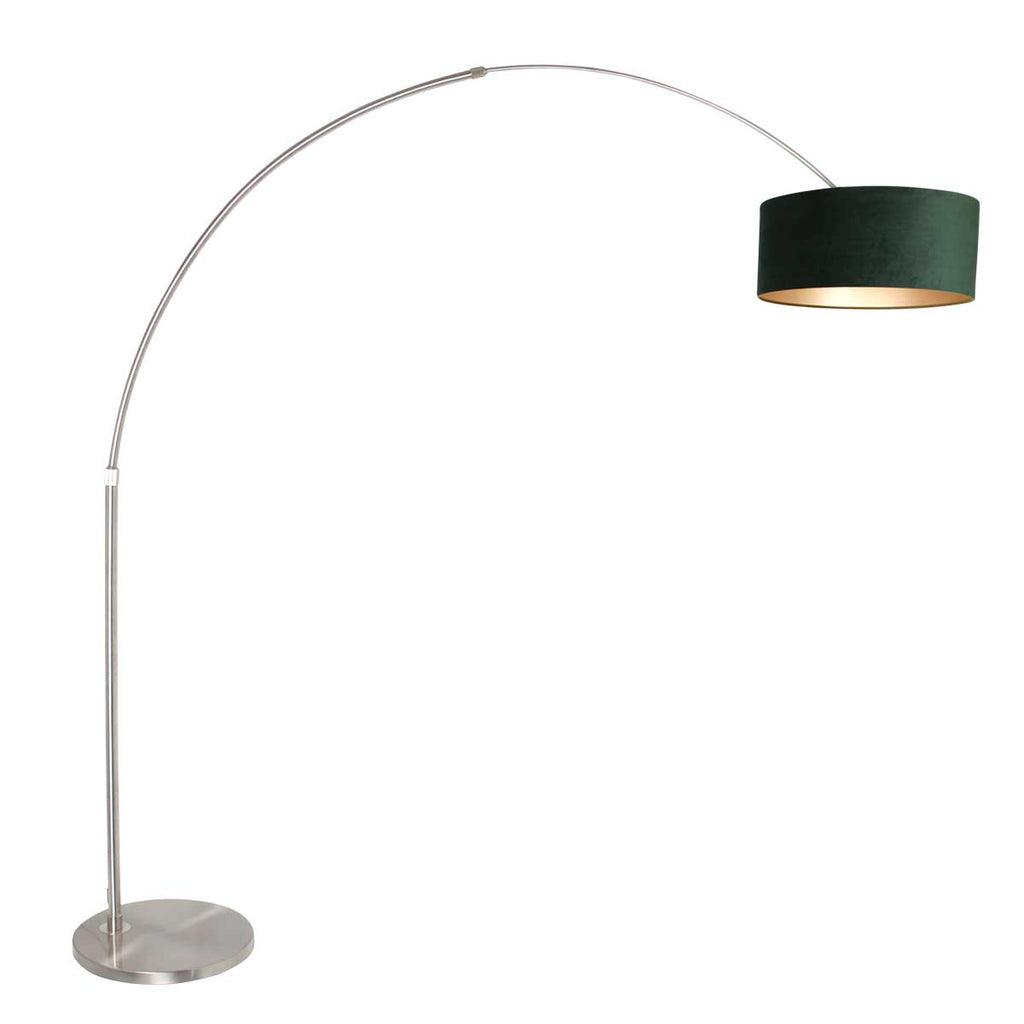 Lampă de podea Sparkled Light 7268ST+K1066VS Oțel-Velur Verde - PARIS14A.RO