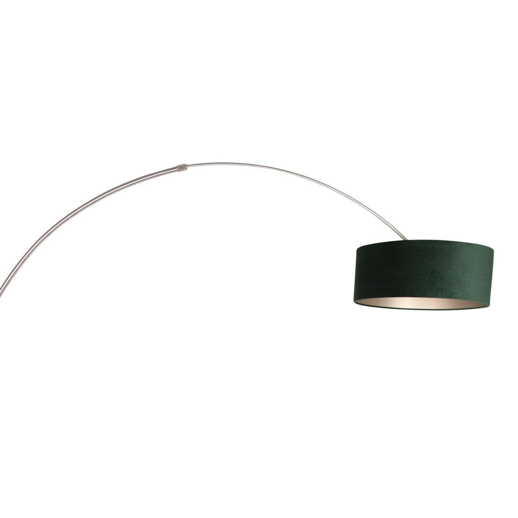 Lampă de podea Sparkled Light 7268ST+K1066VS Oțel-Velur Verde