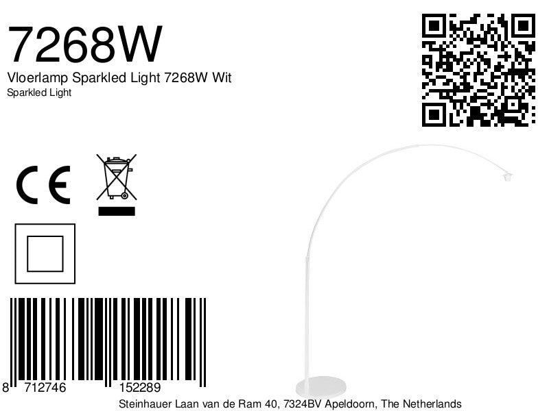 Lampă de podea Sparkled Light 7268W Albă - PARIS14A.RO