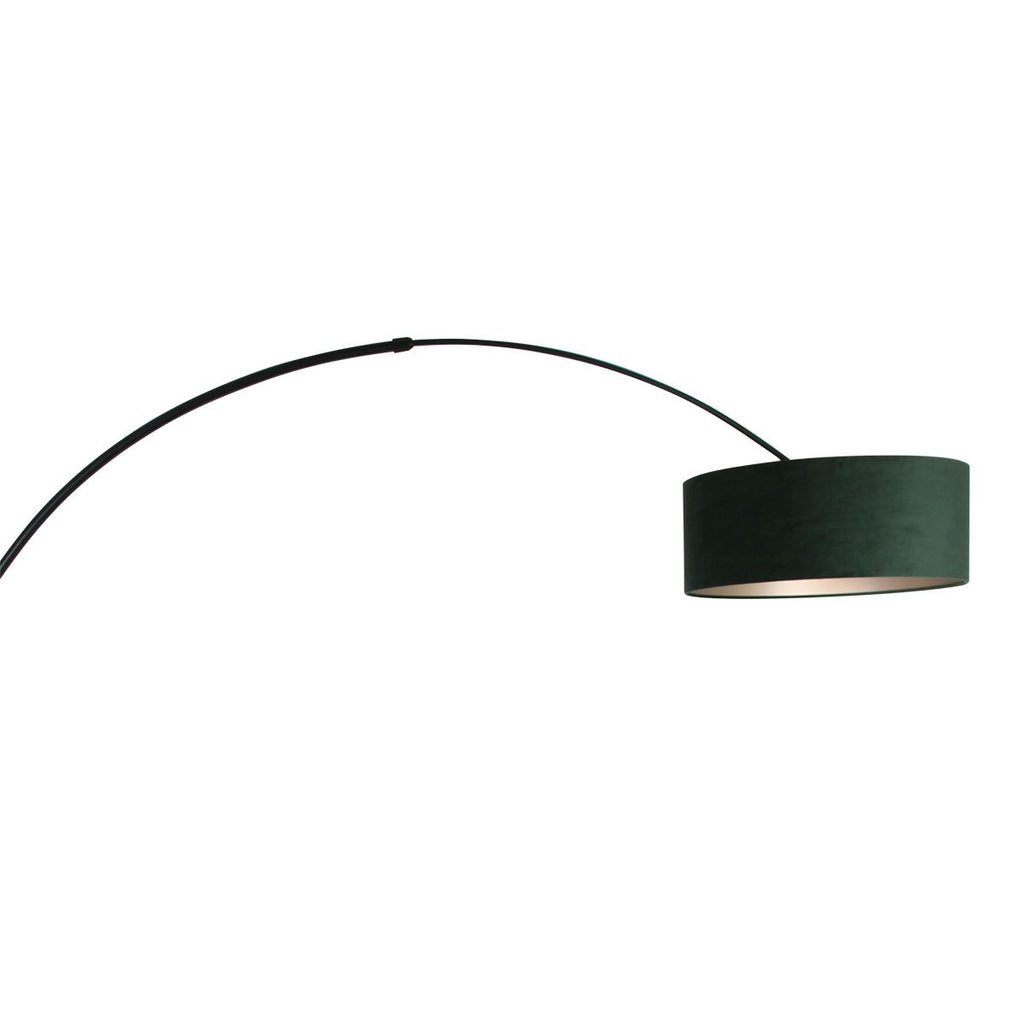 Lampă de podea Sparkled Light 7268ZW+K1066VS Negru-Verde Catifea