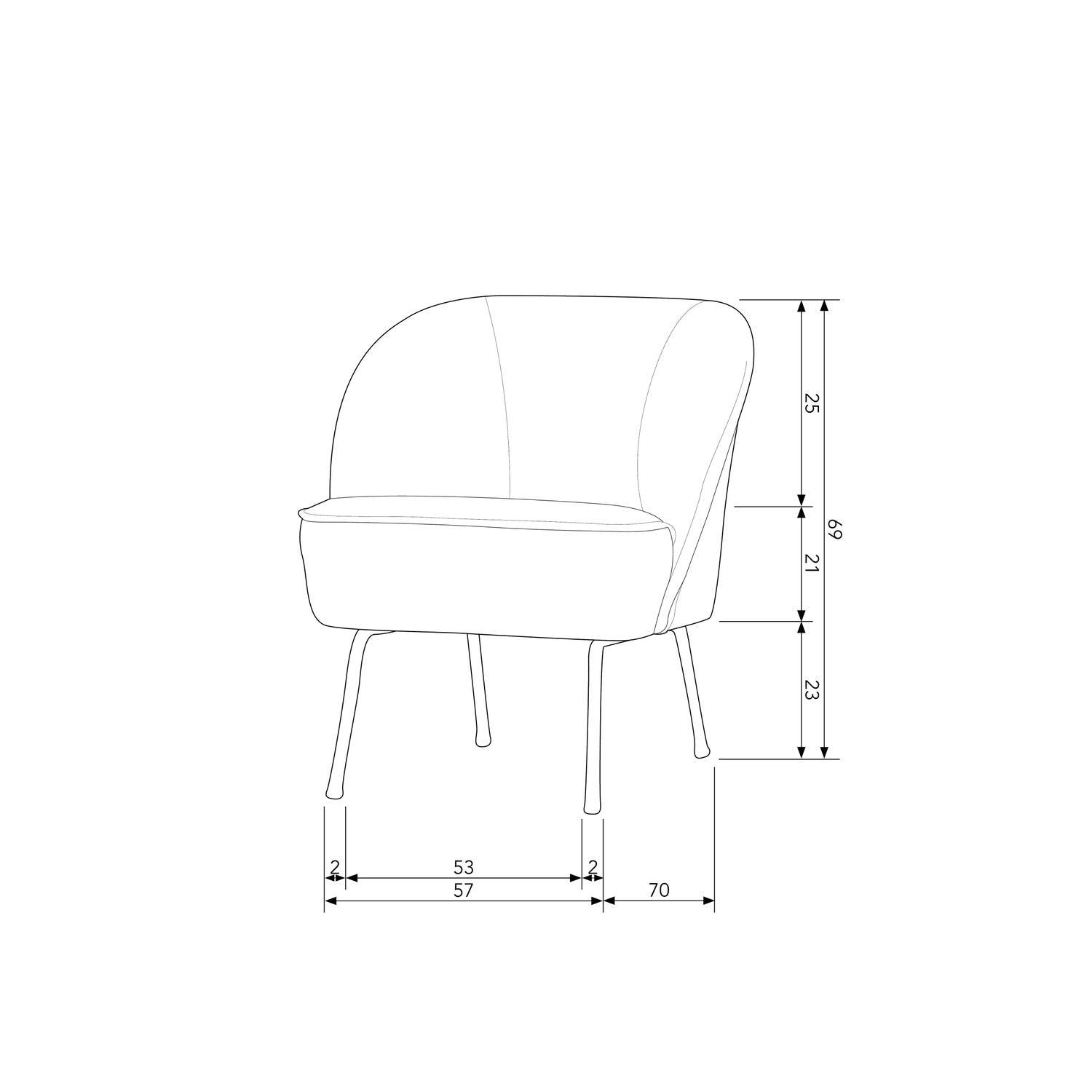 VOGUE ARMCHAIR WOVEN FABRIC SAND - PARIS14A.RO